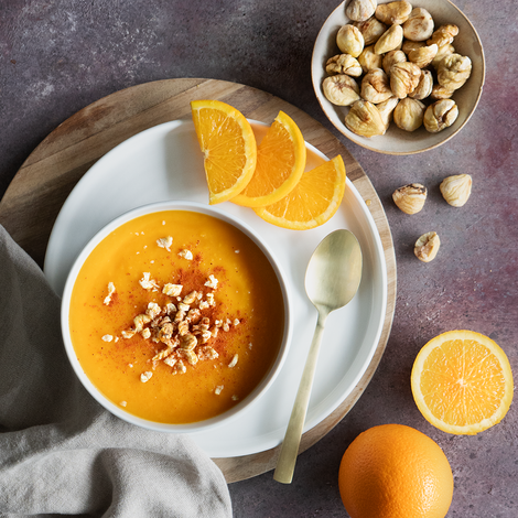 Potage à la courge & à l’orange